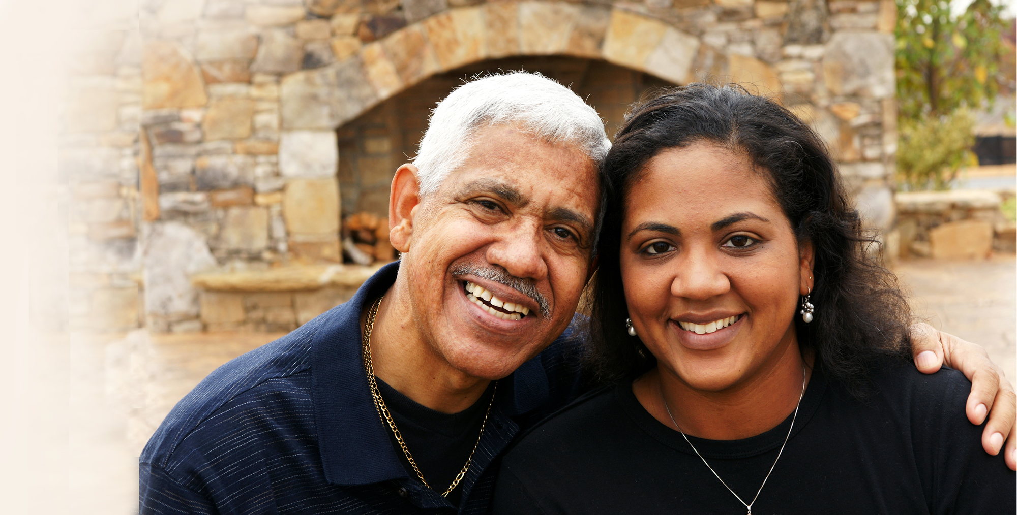 Father hugging a daughter 